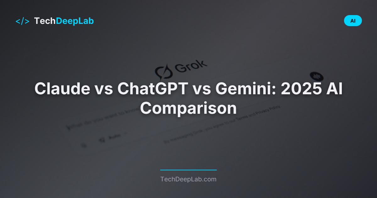 Claude vs ChatGPT vs Gemini 2025: Complete Comparison Guide - AI article thumbnail